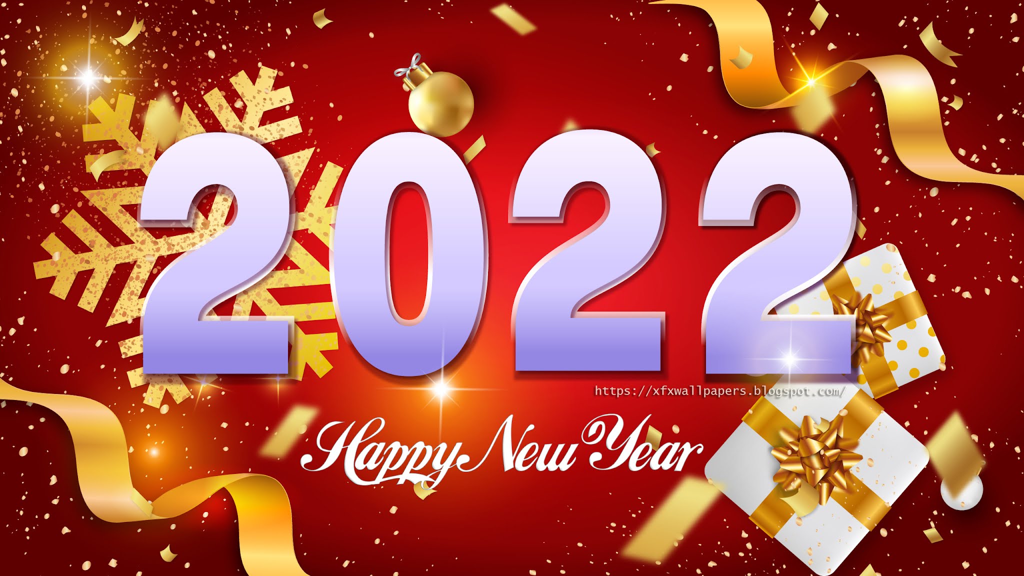 2022 New Year Christmas Background