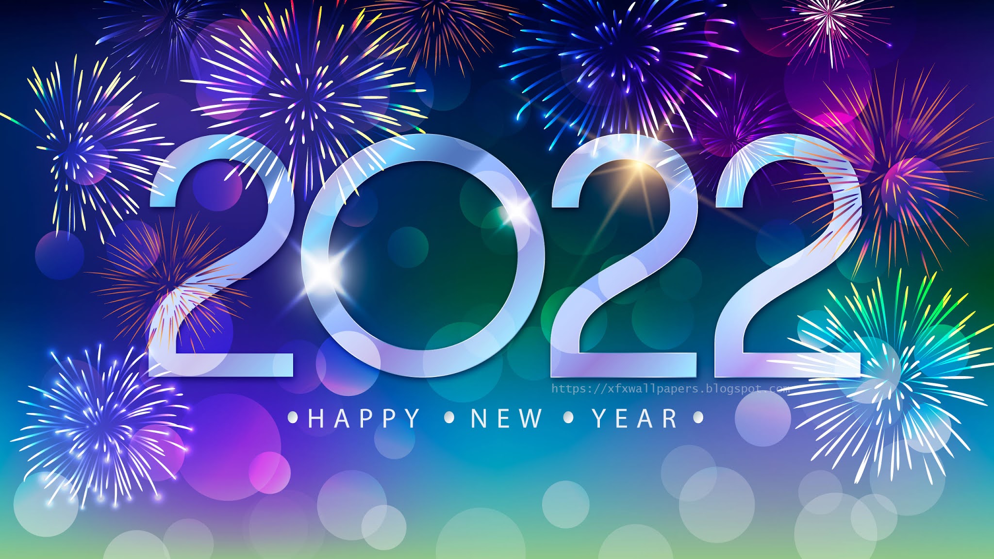Happy New Year 2022 Full HD Wallpaper