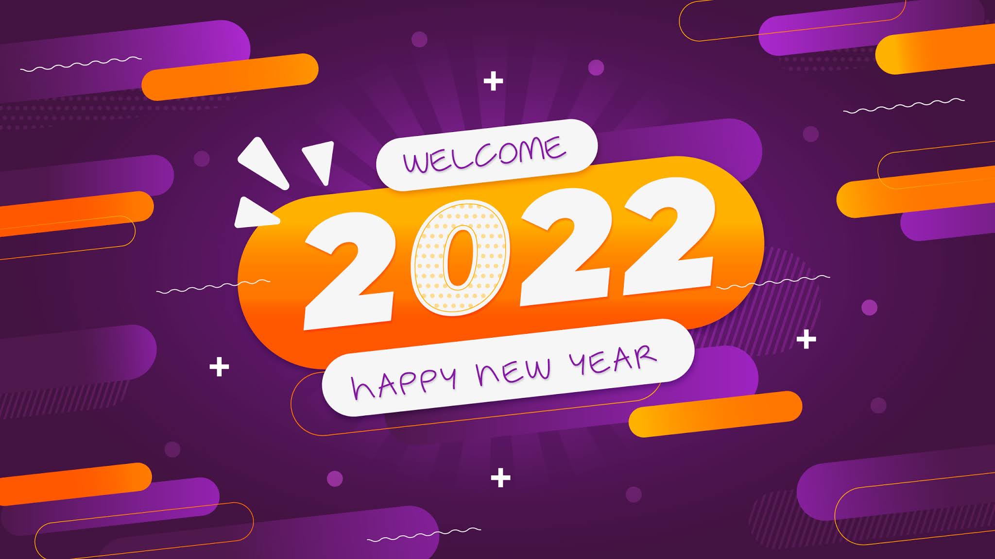 Welcome 2022 Happy New Year Wallpaper