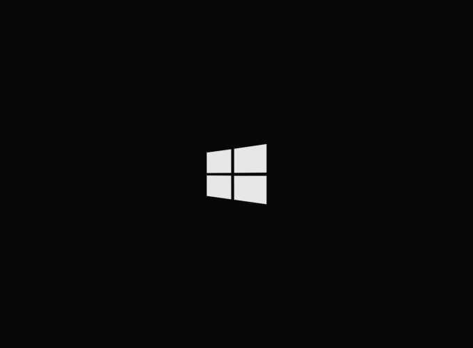 Wallpaper Microsoft Windows logo Windows 10 simple black background Download