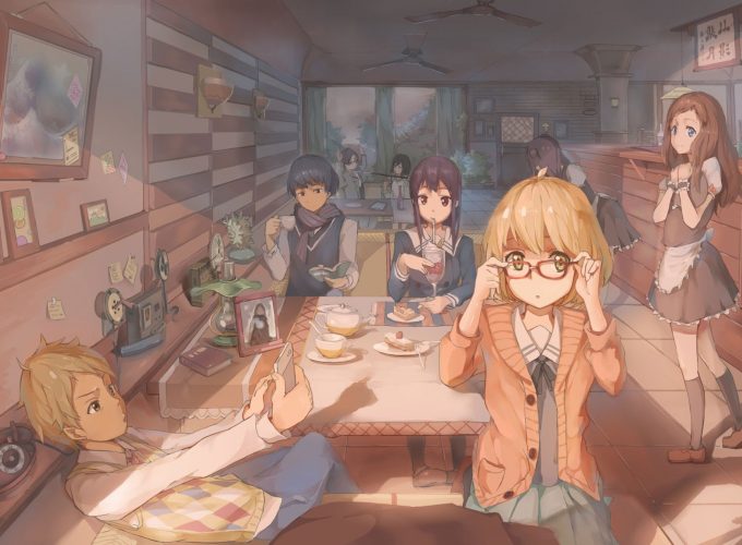 Anime Characters Inside Room Wallpaper Kyoukai no Kanata Download