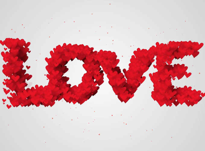 Download love image heart 4k Wallpaper