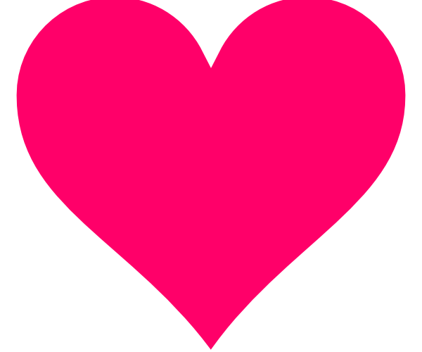 Pink Heart Vector PNG File