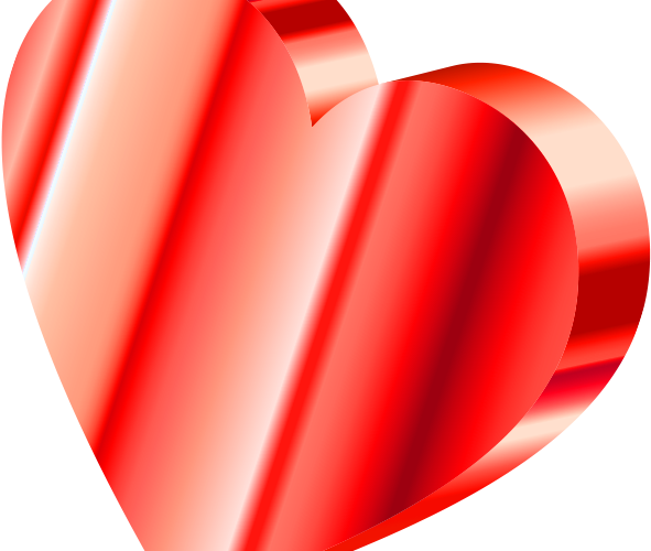 Red Heart Vector PNG Clipart