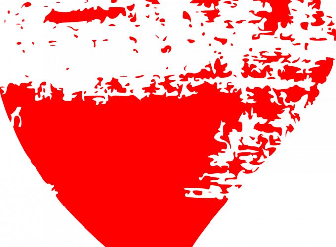 Red Heart Vector PNG Image