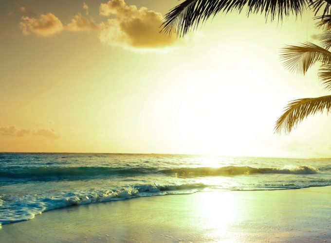 Download tropical beach 5k 4k wallpaper paradise sunset Wallpaper