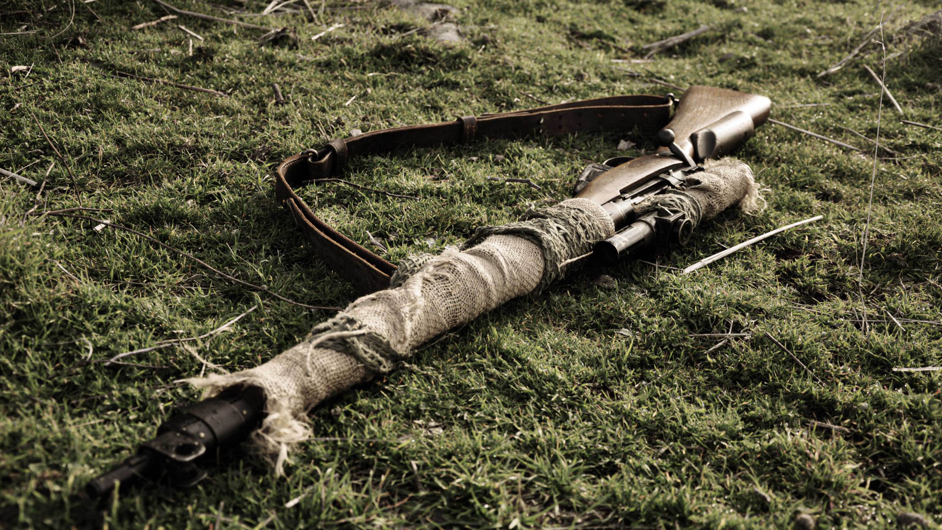 Download Lee Enfield Lee Enfield sniper rifle British Army camo Wallpaper