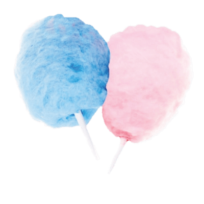 Pink And Blue Candy Floss PNG HD Quality
