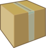Closed Cardboard Box PNG Clipart Background