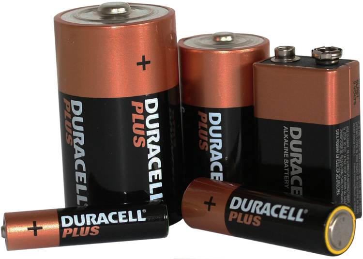 Duracell Battery Background PNG Image