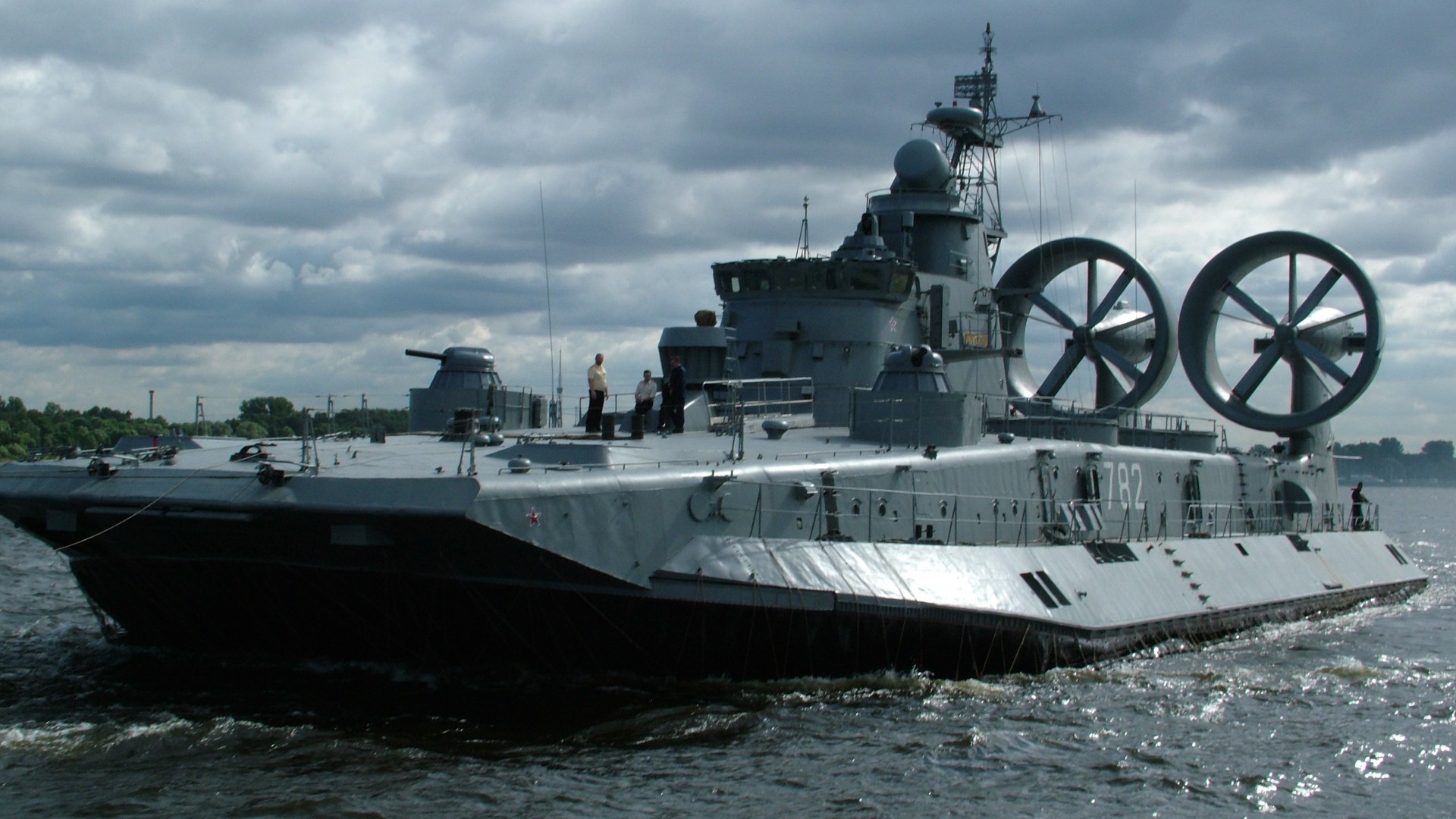 Download hovercraft Mordovia LCAC Zubr class Russian Navy Russia sea Wallpaper
