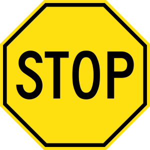 Customs Stop Road Sign Transparent Free PNG