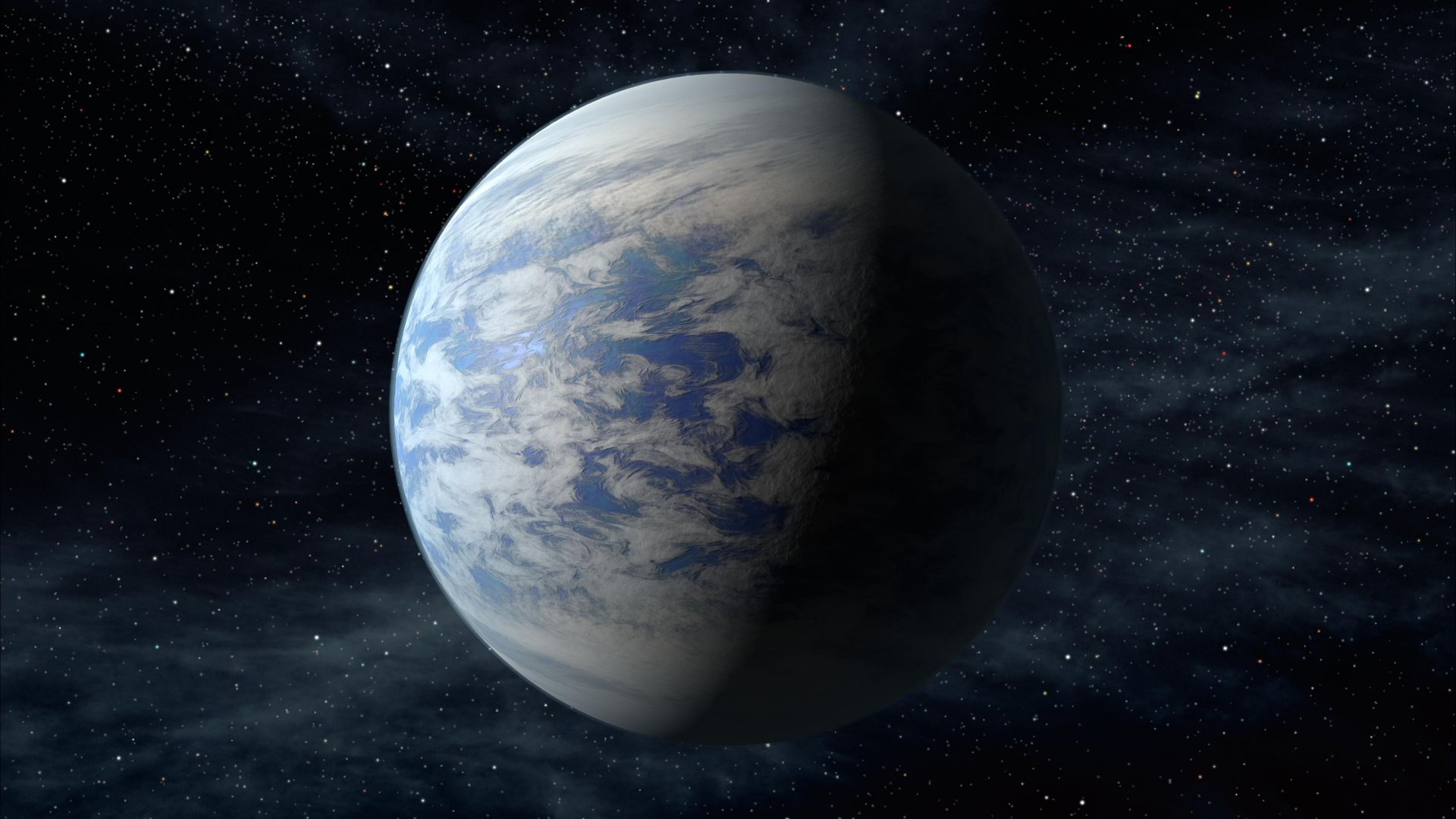Download Kepler 452b Exoplanet Planet space stars Wallpaper